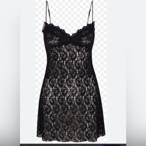 Elegant Black Lace Realisation Par Dress Cindy